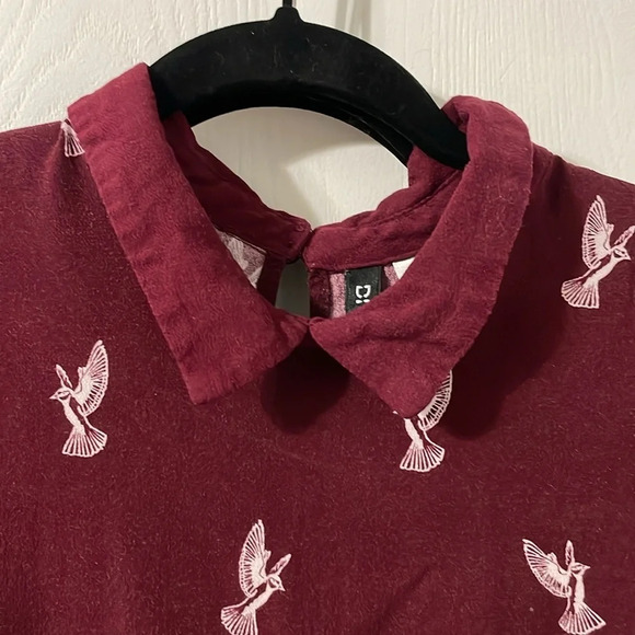 💰Divided midi bird pattern dress size 10 - Picture 3 of 7